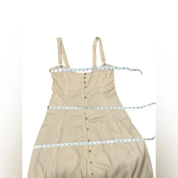 NWOT Free People What A Breeze Asymmetrical Hem Maxi Dress Button Down Boho SZ M - Picture 12 of 16